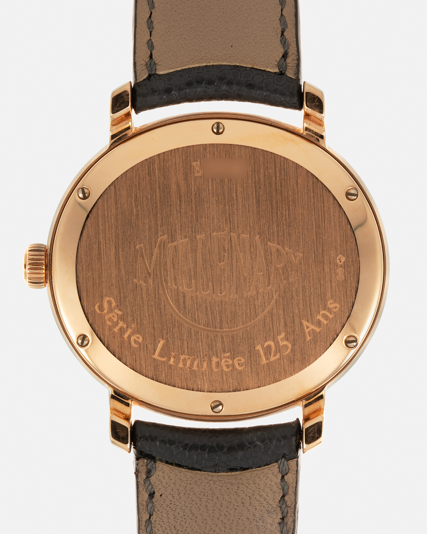 Brand: Audemars Piguet Year: 2000 Model: Millenary ‘Star Wheel’, Limited to 75 Pieces in 18-carat Rose Gold  Reference Number: 25898OR Material: 18-carat Rose Gold  Movement: Audemars Piguet Cal. 2224, Self-Winding Case Diameter: 41mm Lug Width: 20mm Bracelet: Audemars Piguet Dark Grey Grained Calf Leather Strap with Signed 18-carat Rose Gold ‘AP’ Deployant Buckle