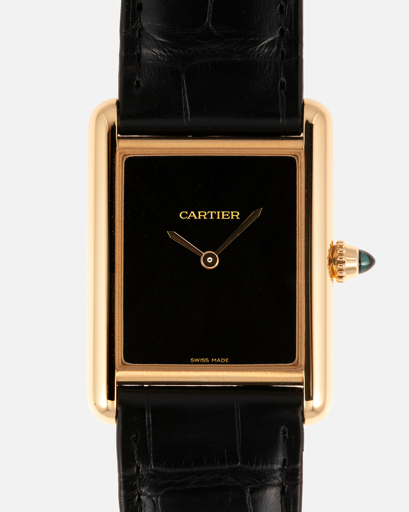 Cartier Tank LC Black Lacquer Manual Watch | S.Song Vintage Timepieces ...