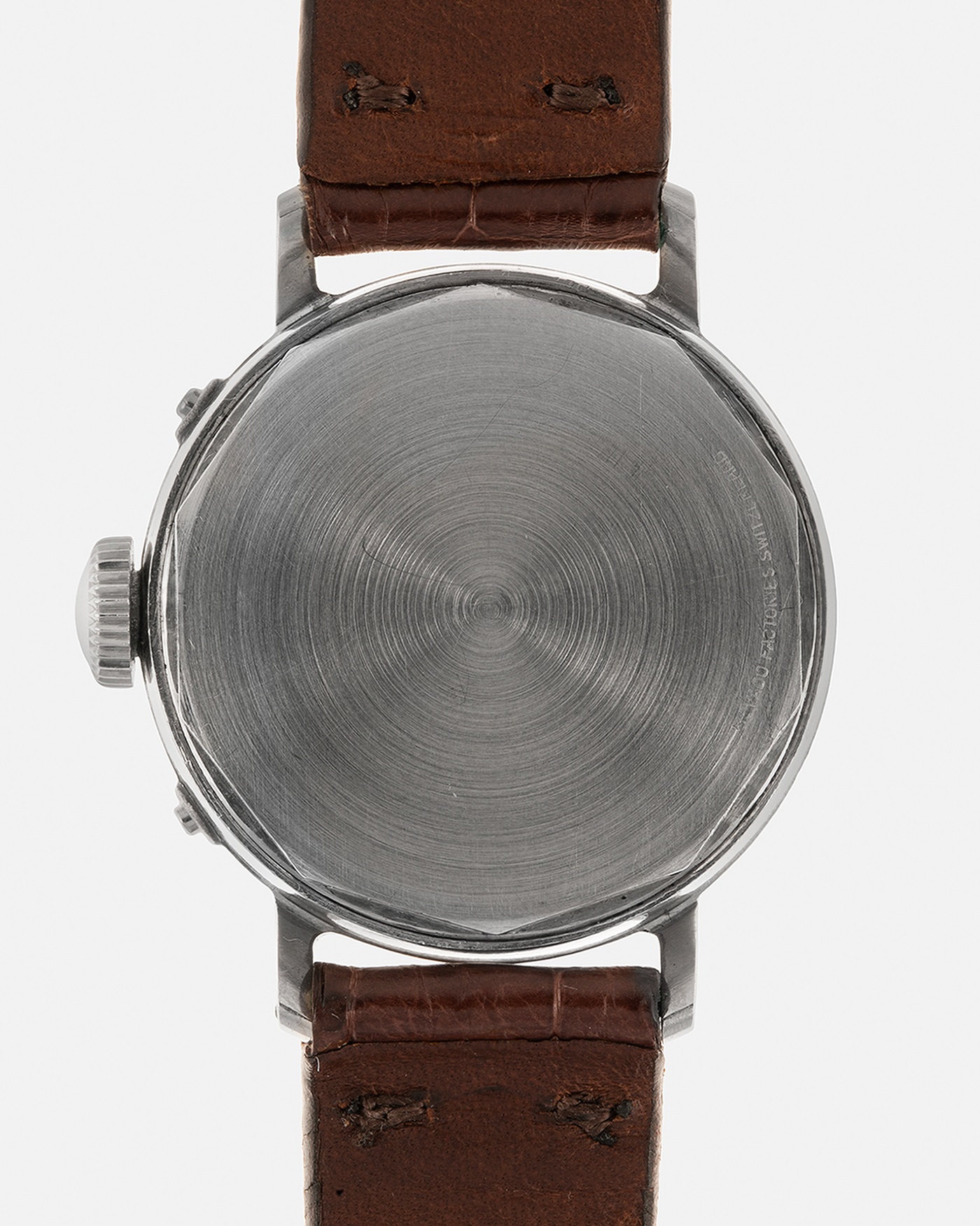 Brand: Movado
Year: 1940s
Model: Triple Calendar
Material: Stainless Steel
Movement: Movado Cal 470, Manual-Winding
Case Diameter: 33mm
Lug Width: 16mm
Strap: Generic Dark Brown Embossed Calfskin Leather Strap